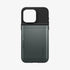 ACS06589 - iPhone 15 Pro Max Case Slim Armor CS in black showing the back with card in slot